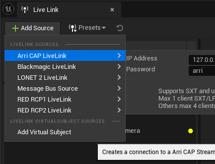 CineLink Unreal Camera Plugin