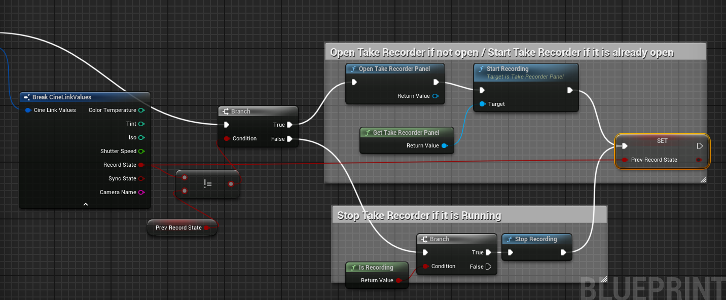 CineLink Unreal Camera Plugin